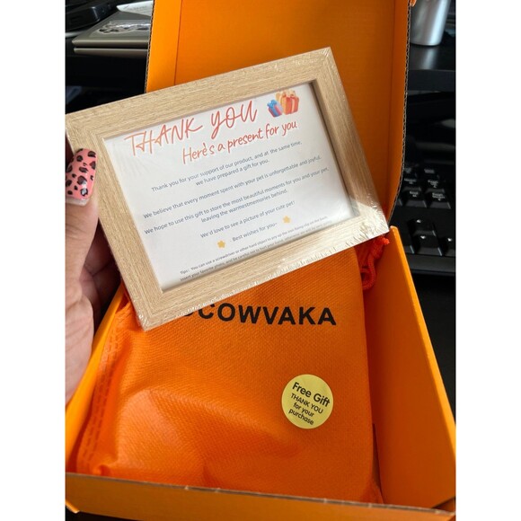 SOCOWVAKA dog collar with leash and free gift of wooden photo frame - Picture 6 of 6